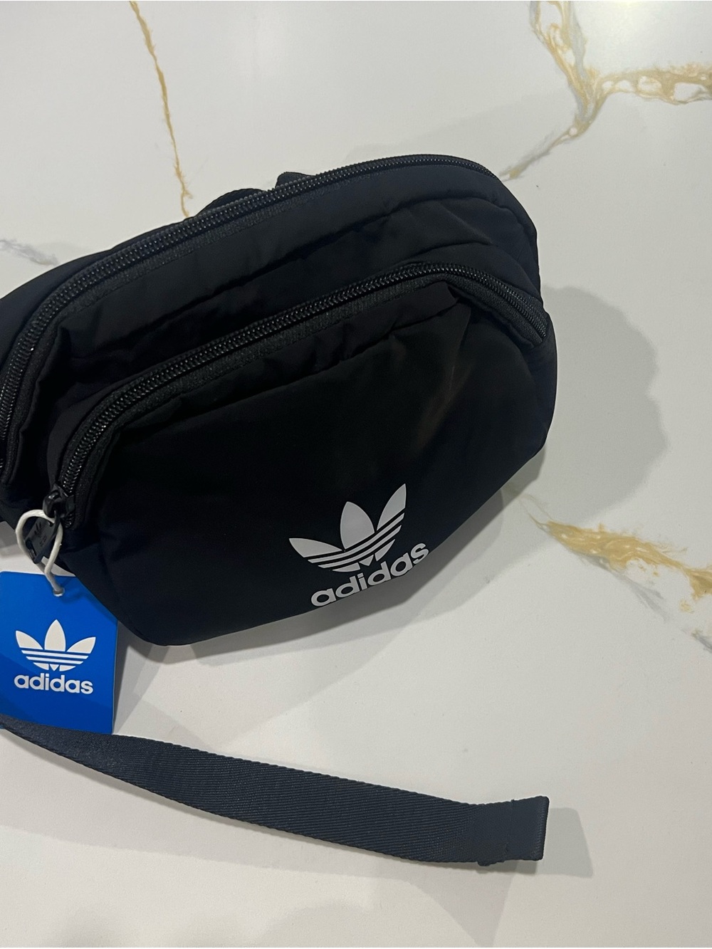 adidas Black Trefoil Belt Bag - Picture 5 of 5
